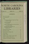 North Carolina Libraries, Vol. 32,  no. 2